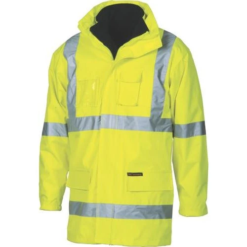 HiVis Cross Back D/N “6 In 1” Rain Jacket 3999 2 HiVis Cross Back D/N “6 In 1” Rain Jacket 3999 - Image 2