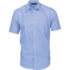 Mens Premier Poplin Business Shirts - Short Sleeve 4151