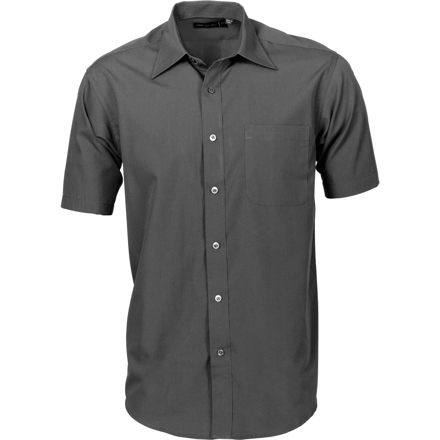 Mens Premier Poplin Business Shirts - Short Sleeve 4151 4 Mens Premier Poplin Business Shirts - Short Sleeve 4151 - Image 4