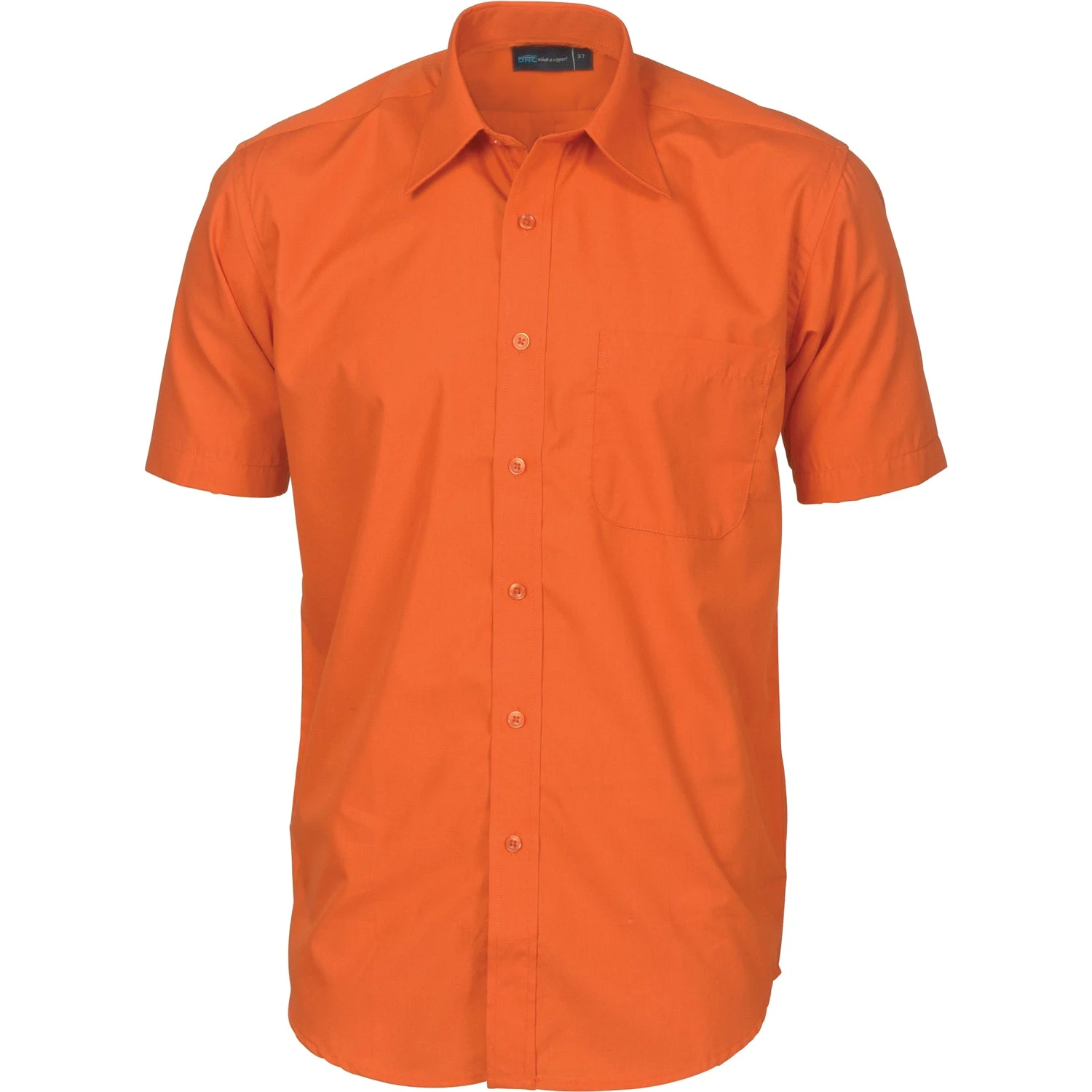 Mens Premier Poplin Business Shirts - Short Sleeve 4151 3 Mens Premier Poplin Business Shirts - Short Sleeve 4151 - Image 3