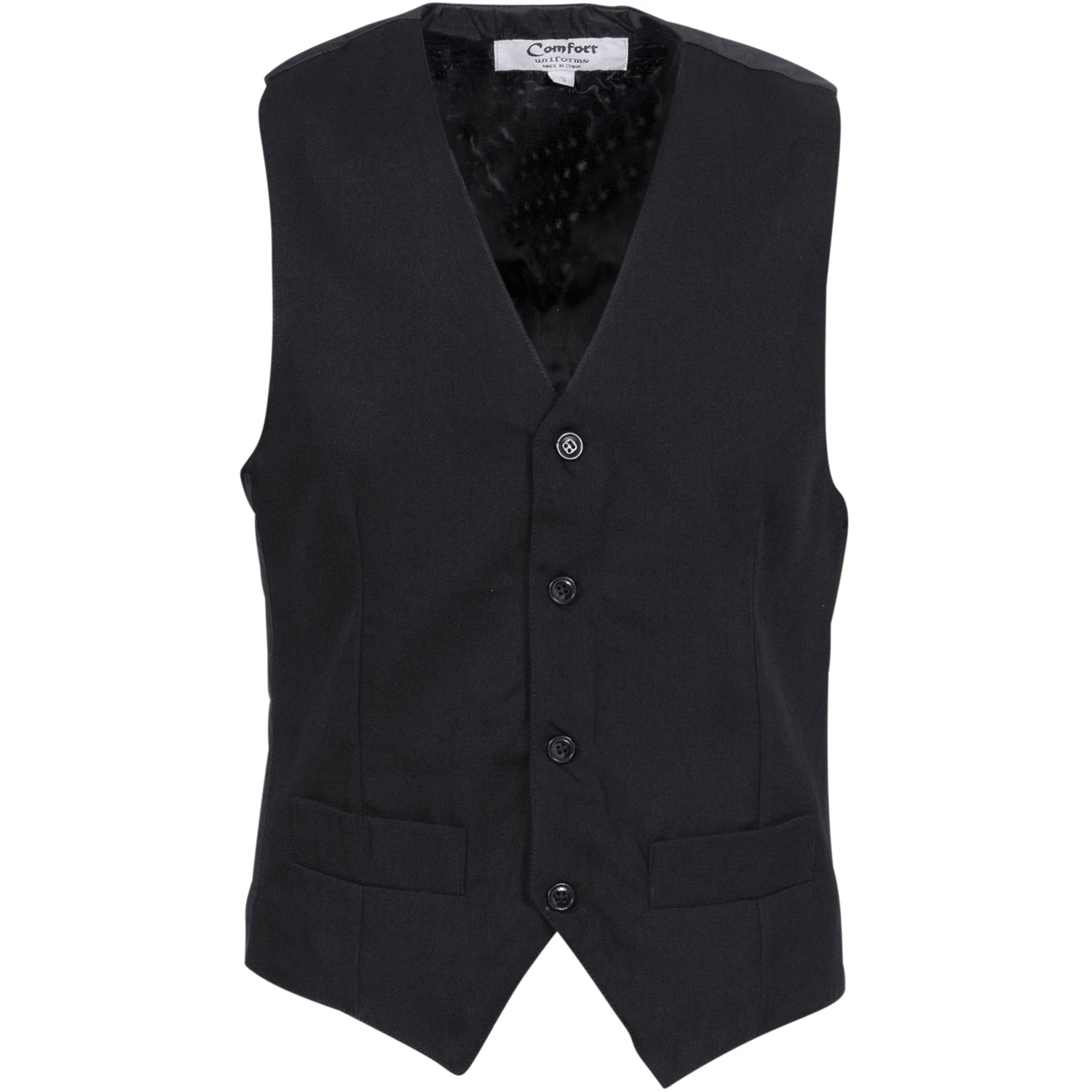 Mens Black Vest 4301 1 Mens Black Vest 4301