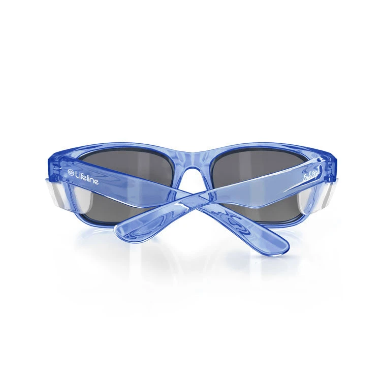 Safe Style CBLT100 Classics Blue Frame Safety Glasses 4 Safe Style CBLT100 Classics Blue Frame Safety Glasses - Image 4