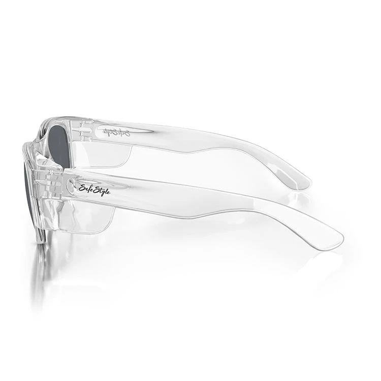 Safe Style CCP100 Classic Clear Frame Polarised Safety Glasses 3 Safe Style CCP100 Classic Clear Frame Polarised Safety Glasses - Image 3