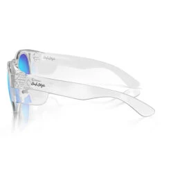 Safe Style CRCBP100 Cruisers Clear Frame Mirror Blue Polarised Safety Glasses -Work Clothing Store Cruisers R Clear ReflectiveBluePolarisedUV400Lens 03Side750px 540x 33ad8ebc 3860 4be2 9a89 4eff88bddf5a