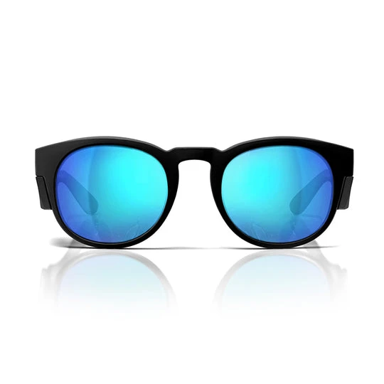 Safe Style CRMBBP100 Cruisers Matte Black Frame/Mirror Blue Polarised UV400 Safety Glasses 2 Safe Style CRMBBP100 Cruisers Matte Black Frame/Mirror Blue Polarised UV400 Safety Glasses - Image 2