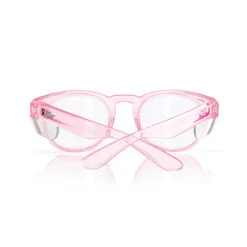 Safe Style CRPC100 Cruisers Pink Frame/Clear UV400 Safety Glasses -Work Clothing Store Cruisers R Pink ClearUV400Lens 04Back750px 1800x1800 bf787047 b218 4939 8d2a a593d29b70ed