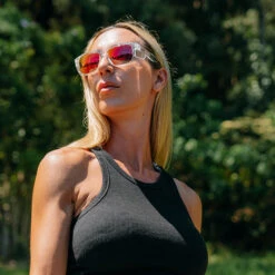 Safe Style FCRP100 Fusions Clear Frame Mirror Red Polarised Safety Glasses -Work Clothing Store FCRPFemaleWeekend 1800x1800 1eb3adbc 2458 48aa af91 afdbea632285