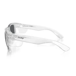 Safe Style FCP100 Fusion Clear Frame Polarised Safety Glasses -Work Clothing Store Fusions R Clear PolarisedUV400Lens 03Side750px 1800x1800 004ae9f4 afdb 451b a517 0285f095a039
