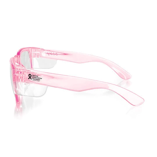 Safe Style FPC100 Fusions Pink Frame Clear Safety Glasses 3 Safe Style FPC100 Fusions Pink Frame Clear Safety Glasses - Image 3