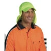 Hi Vis Cap With Flap - H023