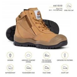 Mongrel 461050 Scuff Cap Zip Safety Boot -Work Clothing Store WBD MNG 461 4