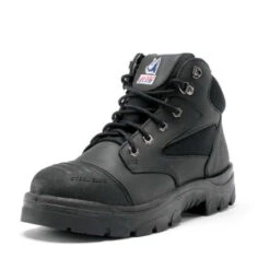 Steel Blue 312658 Parkes L/U Zip Scuff Safety Boot -Work Clothing Store WBD SB 312658 BLK Frontside